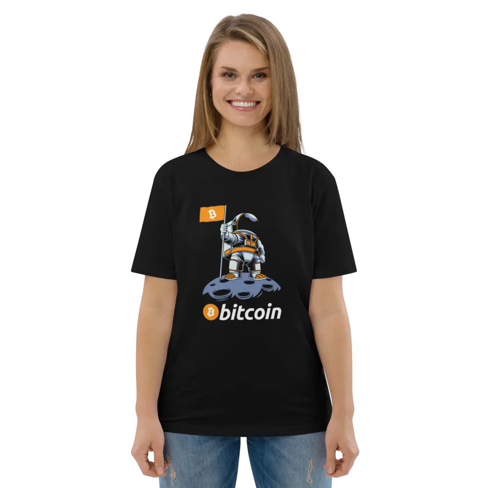 Bitcoin T-shirt - Bitcoin To The Moon - Premium Organic Cotton - Unisex Store of Value