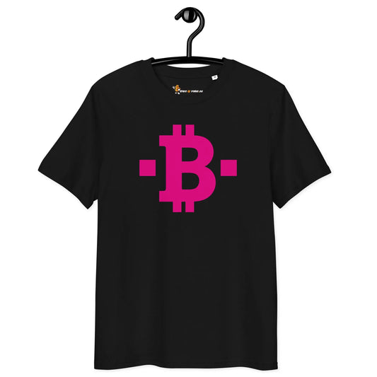 Bitcoin T-shirt - Pink Square - Premium Organic Cotton - Unisex Store of Value