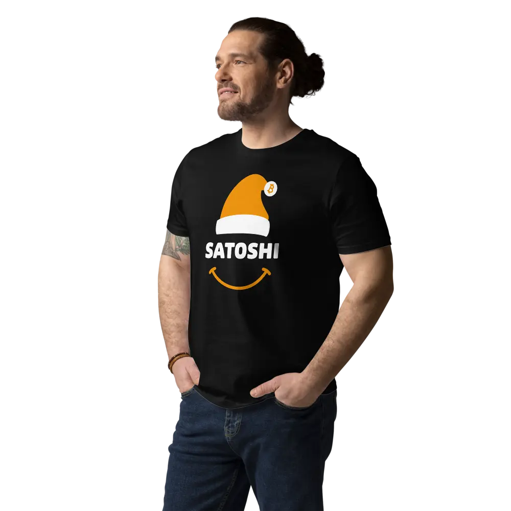 Satoshi X-Mas T-shirt - By BitPopArt - Premium Organic Cotton - Unisex Store of Value