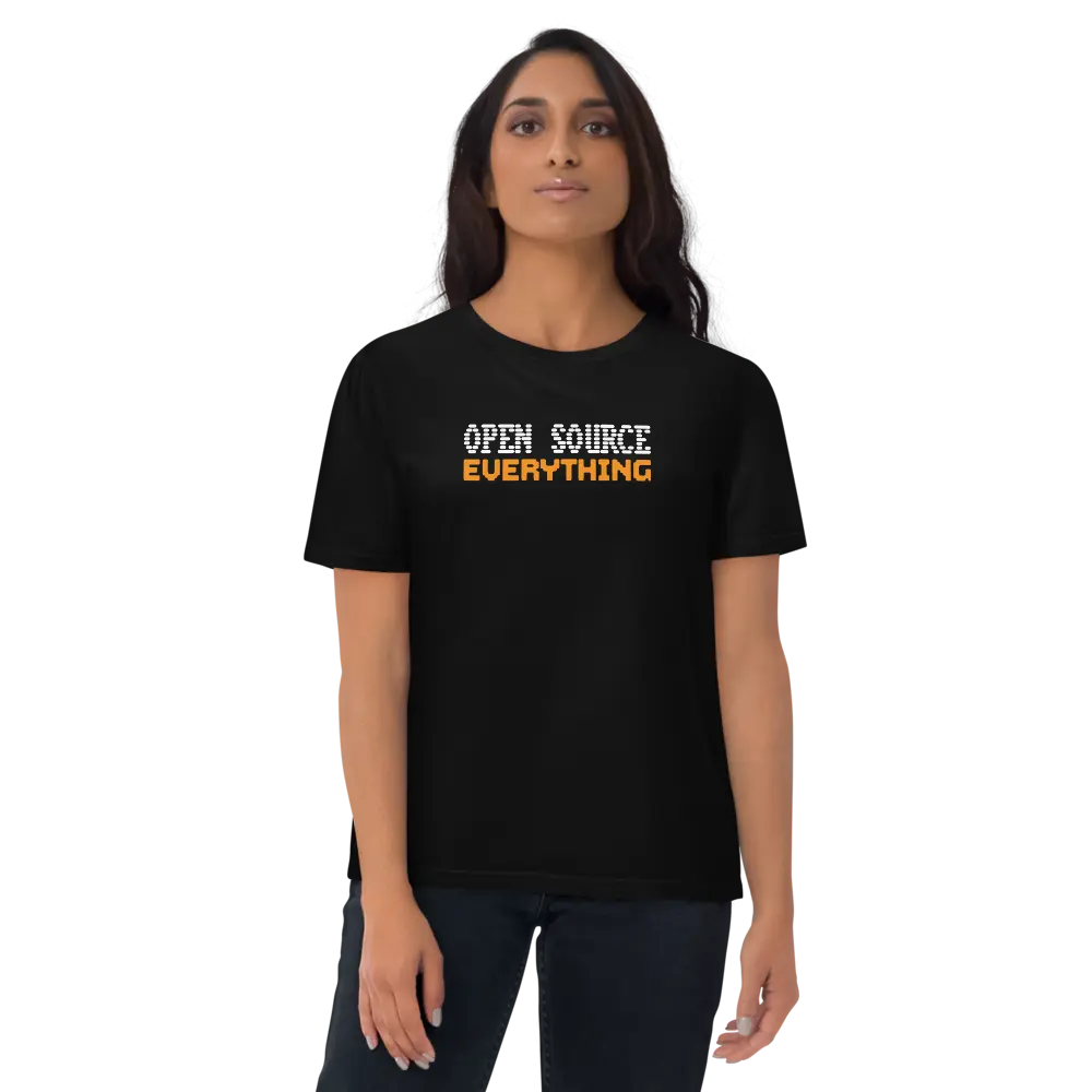 Open Source Everything T-shirt - By BitPopArt - Premium Organic Cotton - Unisex - Black Store of Value