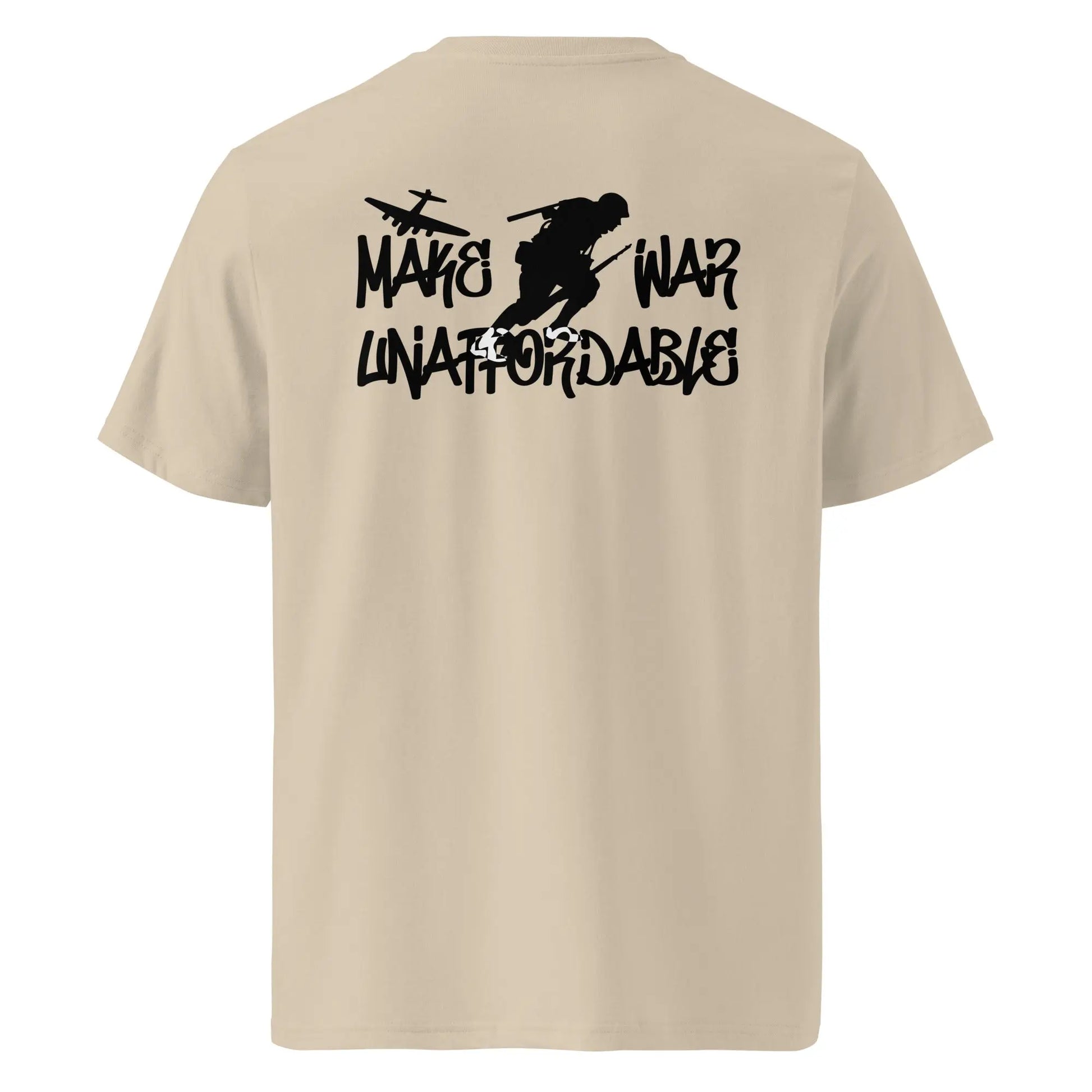 Make War Unaffordable - Premium Unisex Organic Cotton Bitcoin T-shirt Store of Value