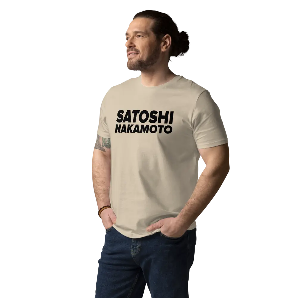 Bitcoin T-shirt - Satoshi Nakamoto - Premium Organic Cotton - Unisex Store of Value