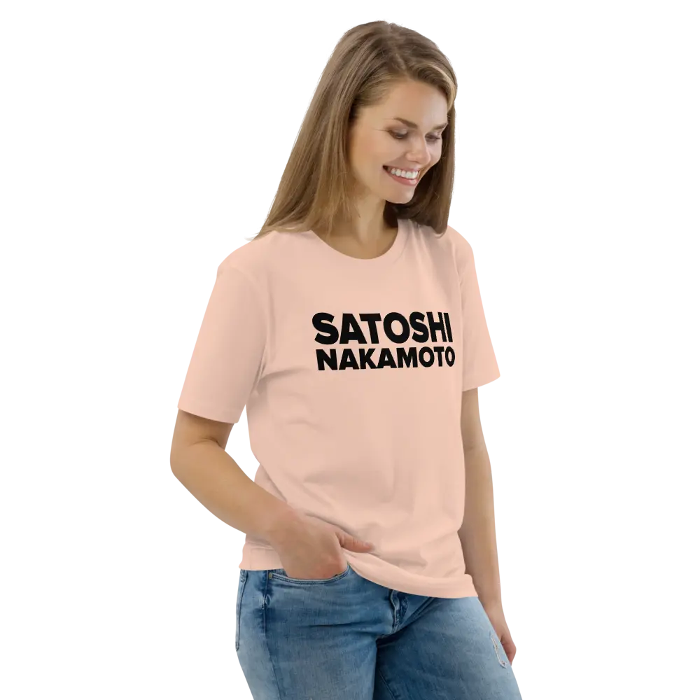 Bitcoin T-shirt - Satoshi Nakamoto - Premium Organic Cotton - Unisex Store of Value