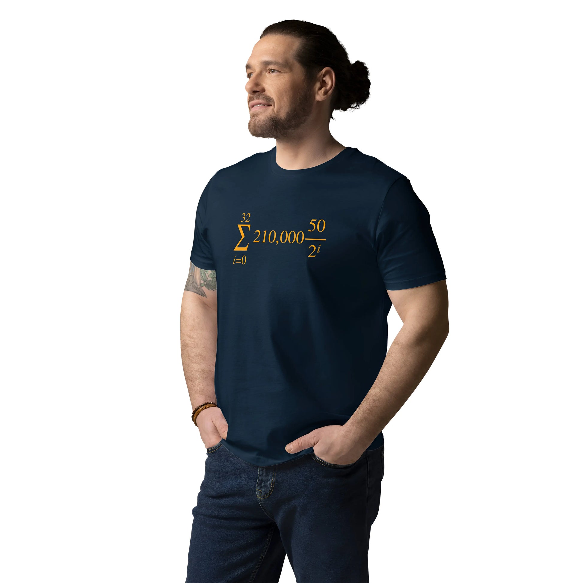 Bitcoin Halving Cycle Formula t-shirt french navy