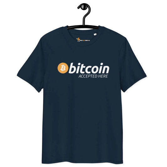 Bitcoin T-shirt - Bitcoin Accepted Here - Premium Organic Cotton - Unisex Store of Value