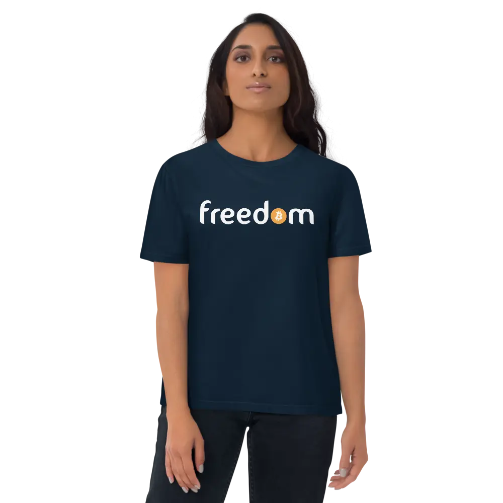 Bitcoin T-shirt - Freedom - Premium Organic Cotton - Unisex Store of Value