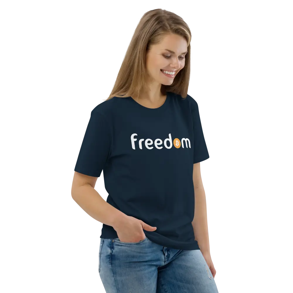 Bitcoin T-shirt - Freedom - Premium Organic Cotton - Unisex Store of Value