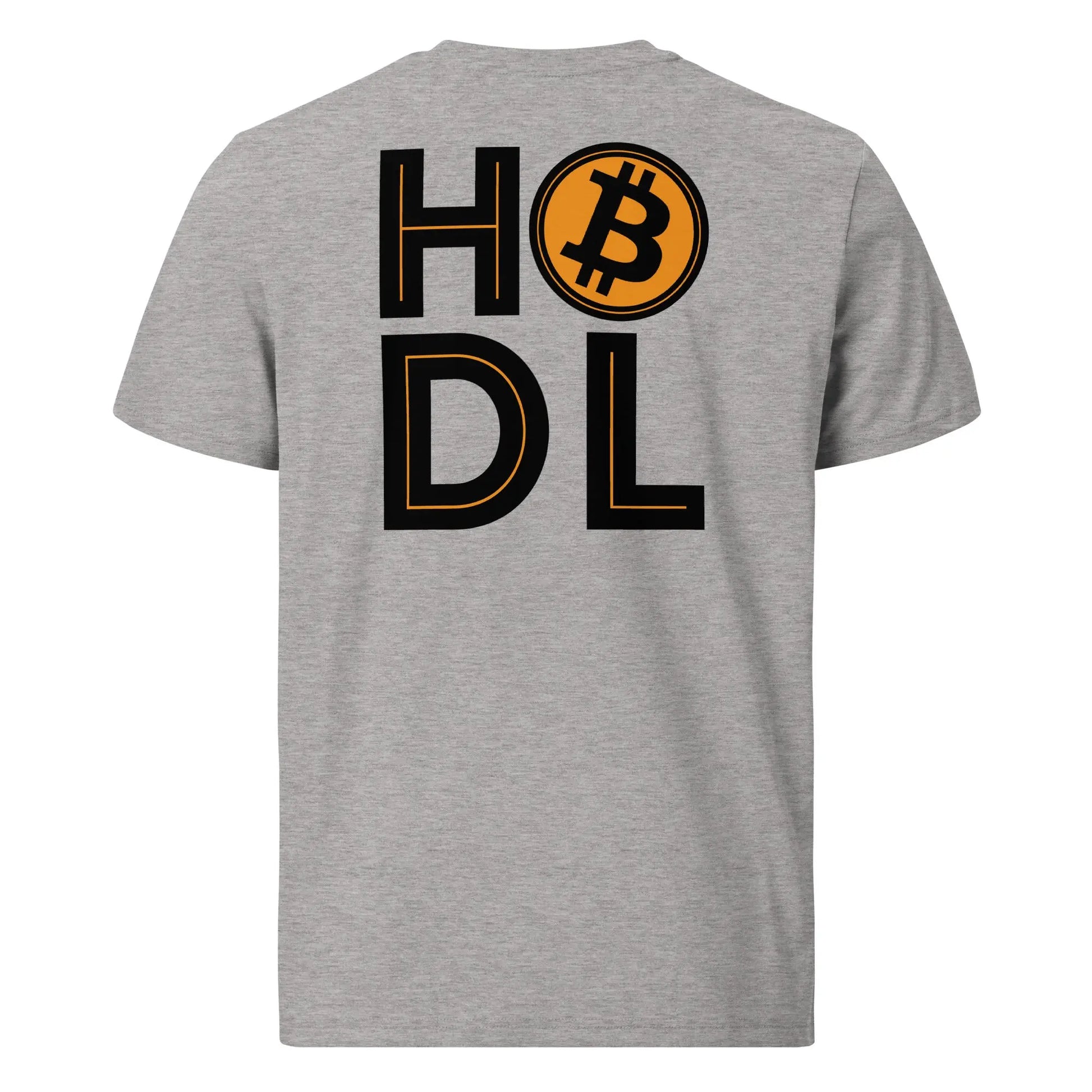 HODL - Premium Unisex Organic Cotton Bitcoin T-shirt Grey Color