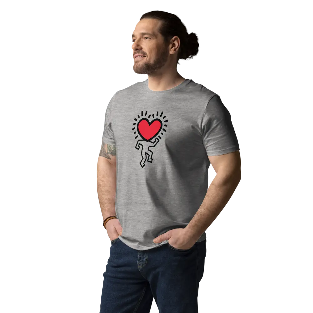 The Heart is My Guide T-shirt - By BitPopArt - Premium Organic Cotton - Unisex Store of Value