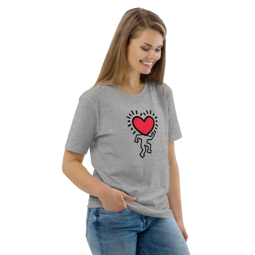 The Heart is My Guide T-shirt - By BitPopArt - Premium Organic Cotton - Unisex Store of Value