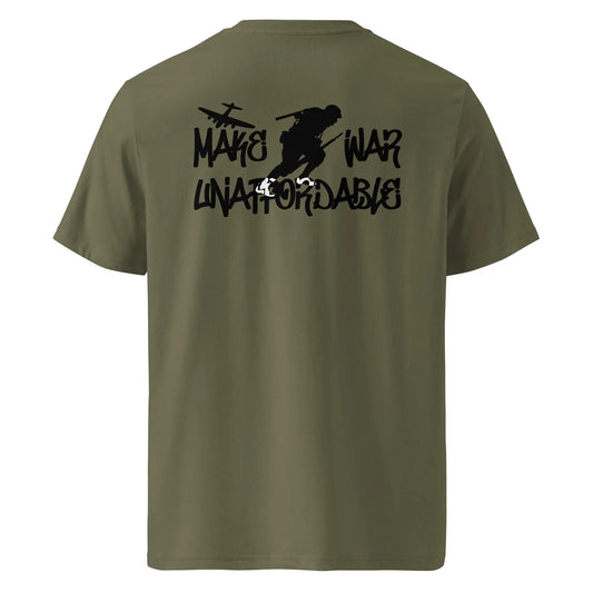 Make War Unaffordable - Premium Unisex Organic Cotton Bitcoin T-shirt Store of Value