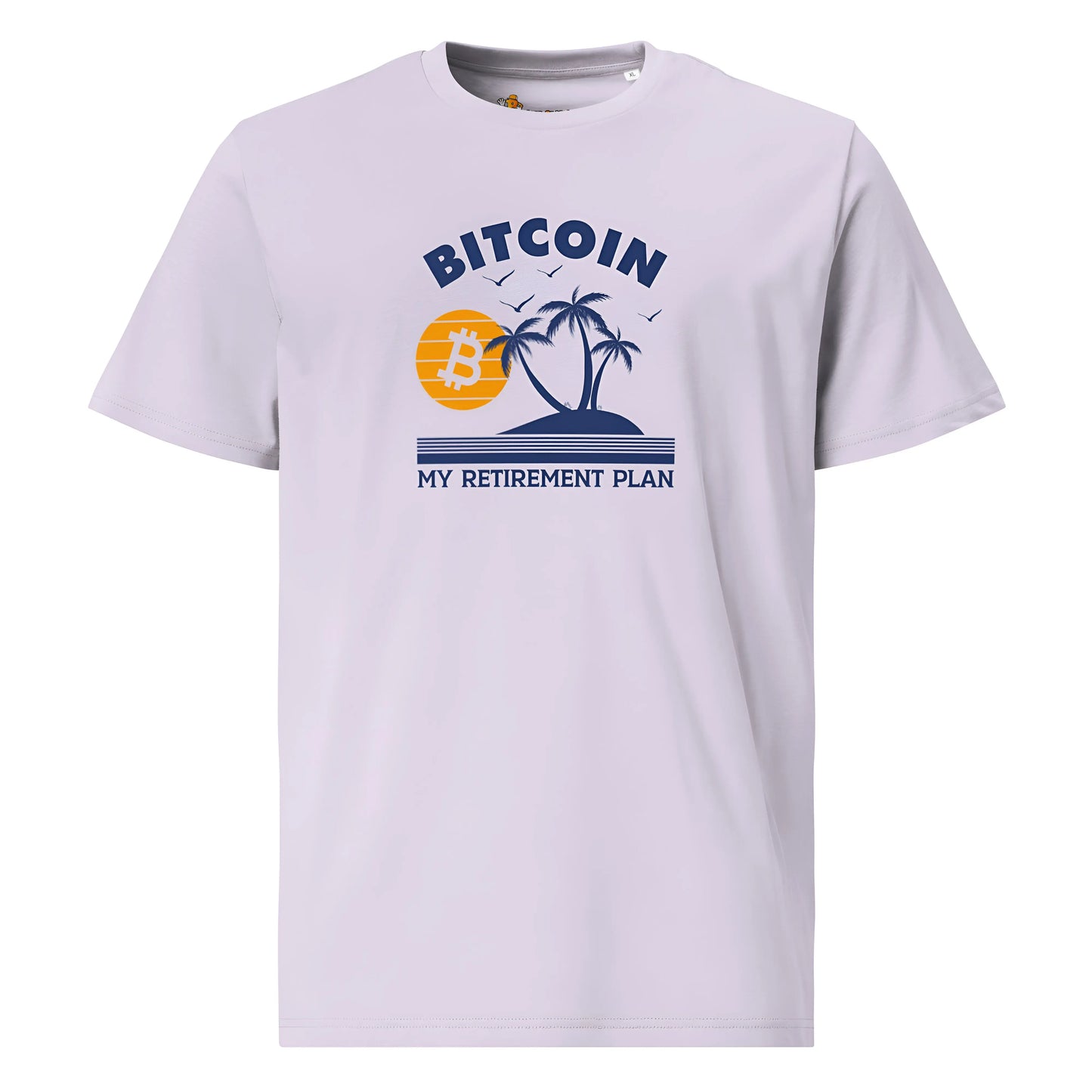 My Retirement Plan - Premium Unisex Organic Cotton Bitcoin T-shirt LavenderColor