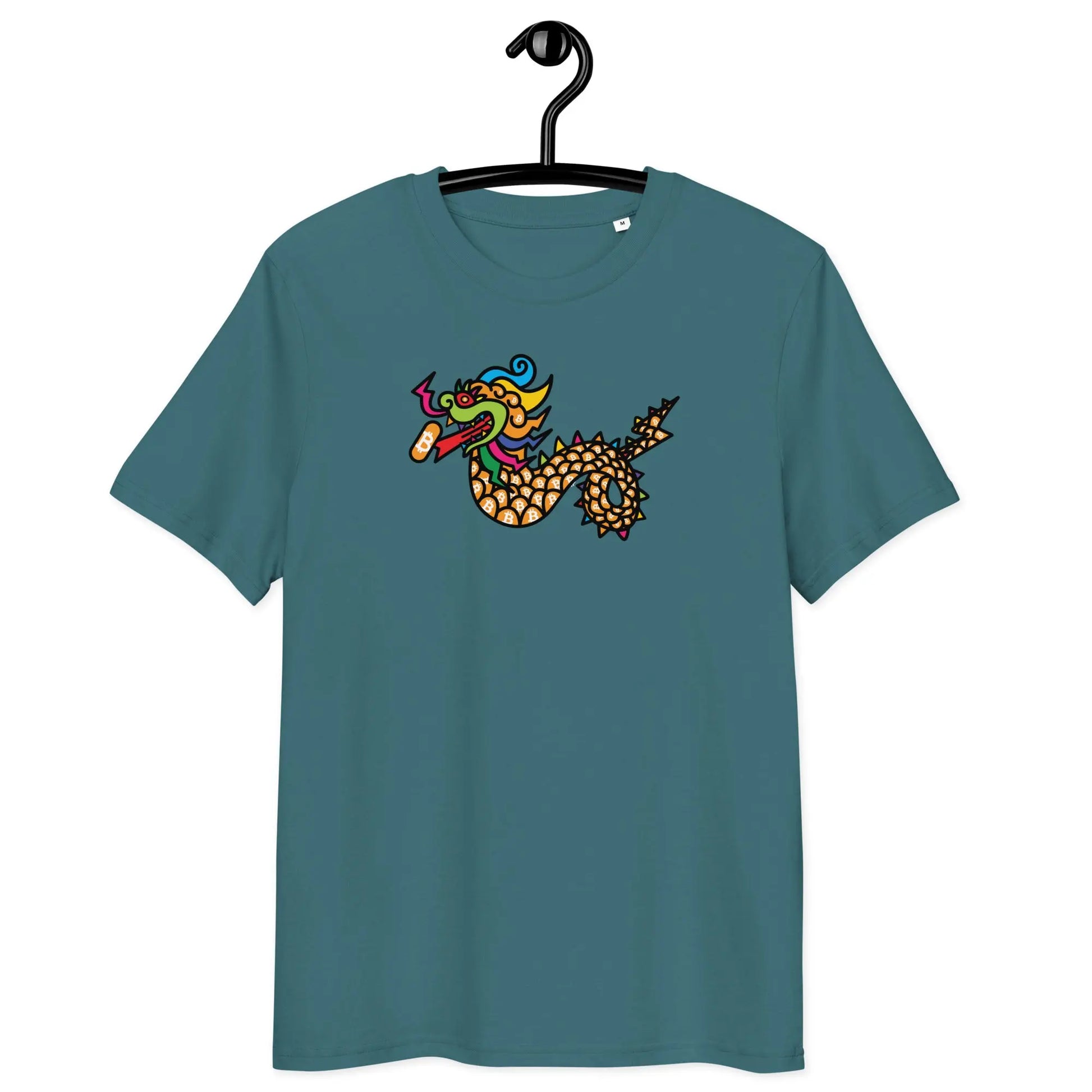 Bitcoin Dragon T-shirt - BitPopArt - Premium Organic Cotton - Unisex Store of Value