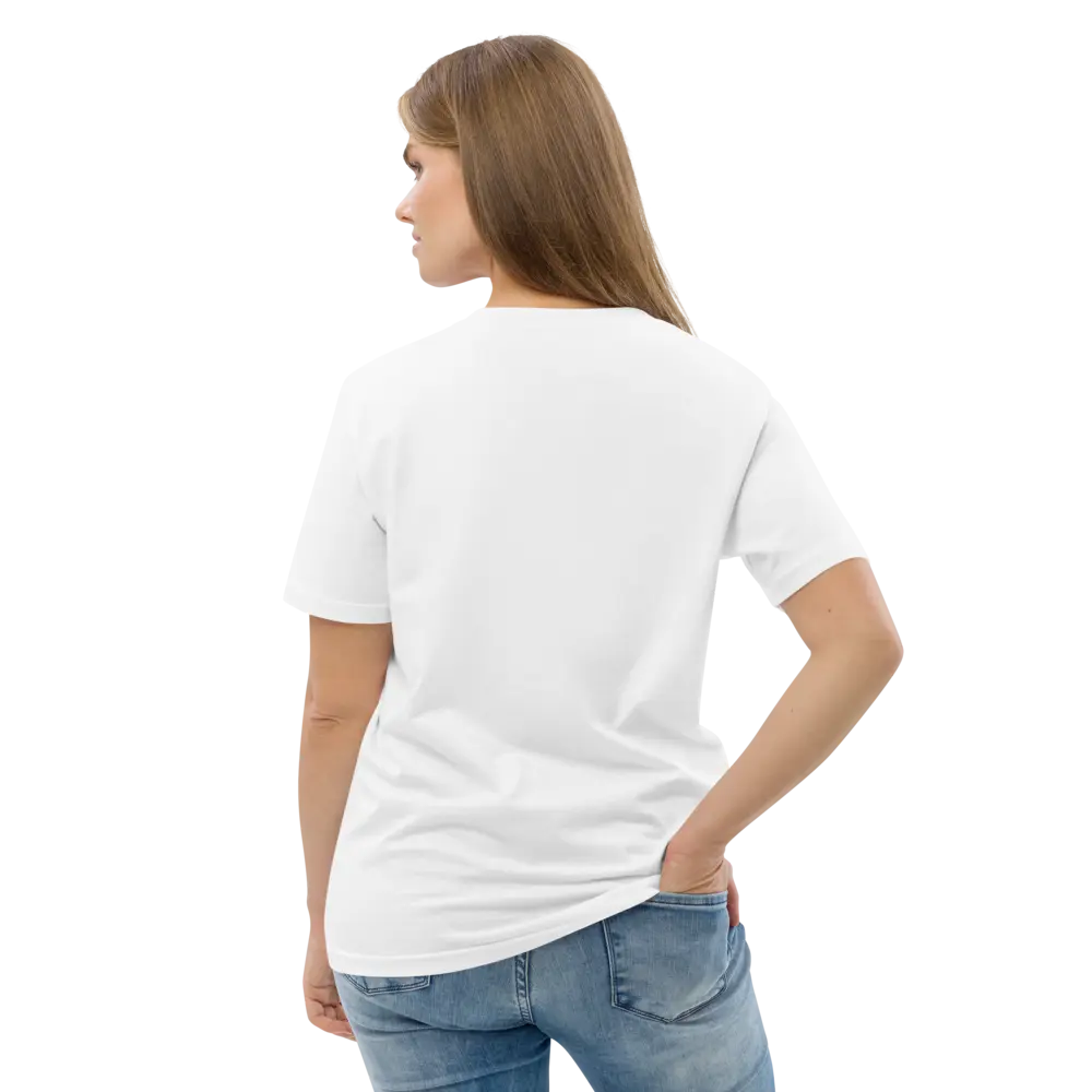 Stack Sats T-shirt - By BitPopArt - Premium Organic Cotton - Unisex - White Color Store of Value