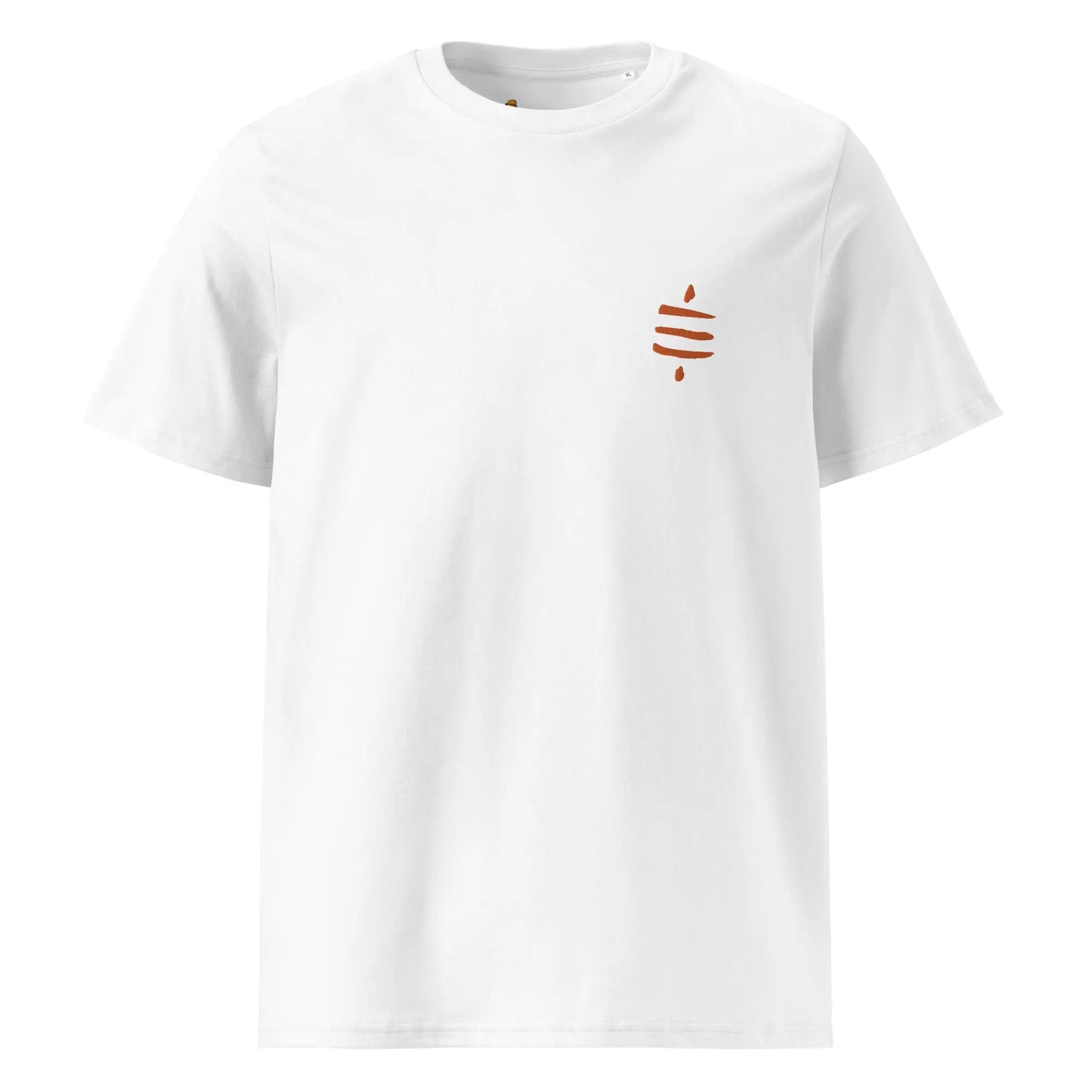 SATS Symbol - Bitcoin T-shirt - Orange Embroidered - Premium - Unisex - Organic Cotton Store of Value