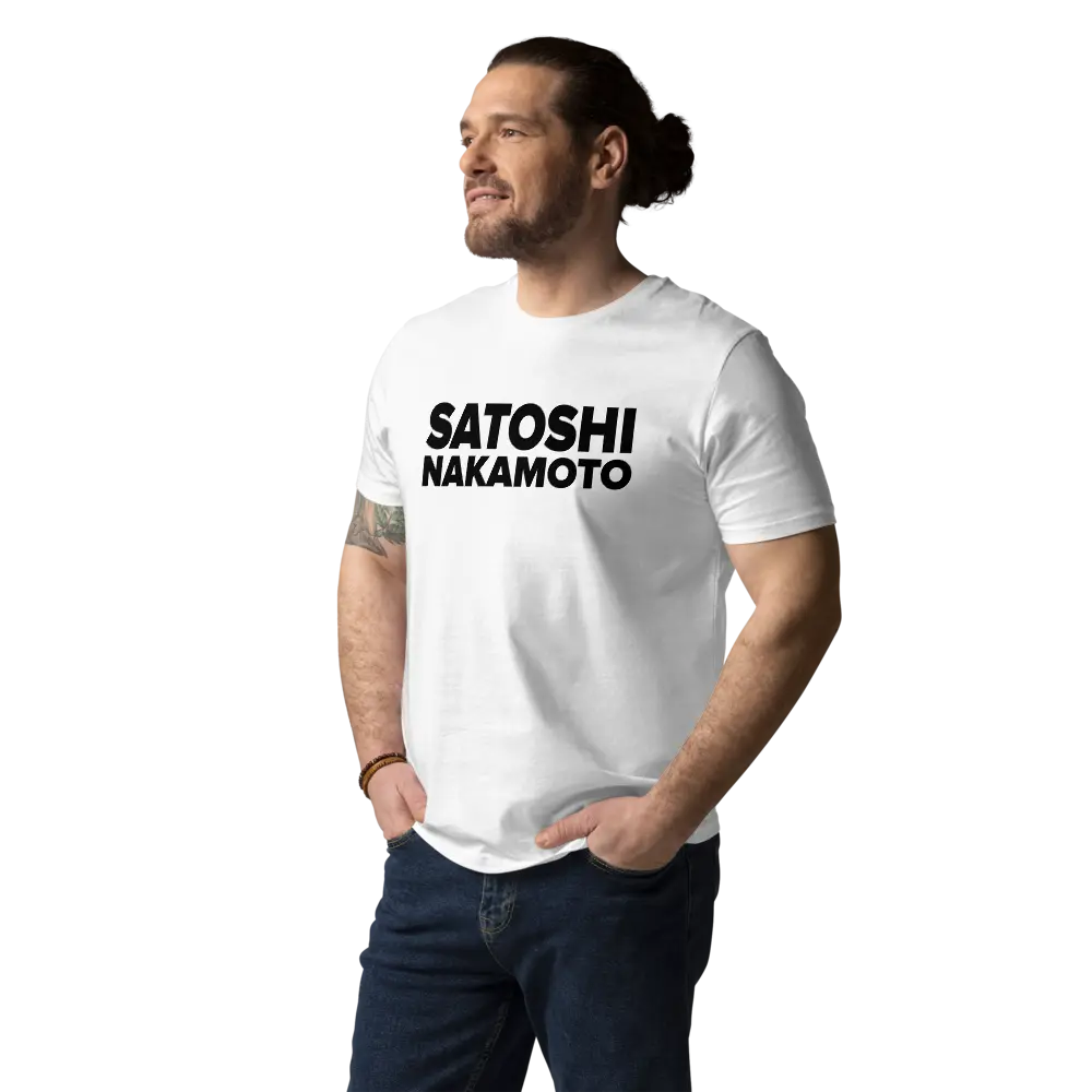 Bitcoin T-shirt - Satoshi Nakamoto - Premium Organic Cotton - Unisex Store of Value