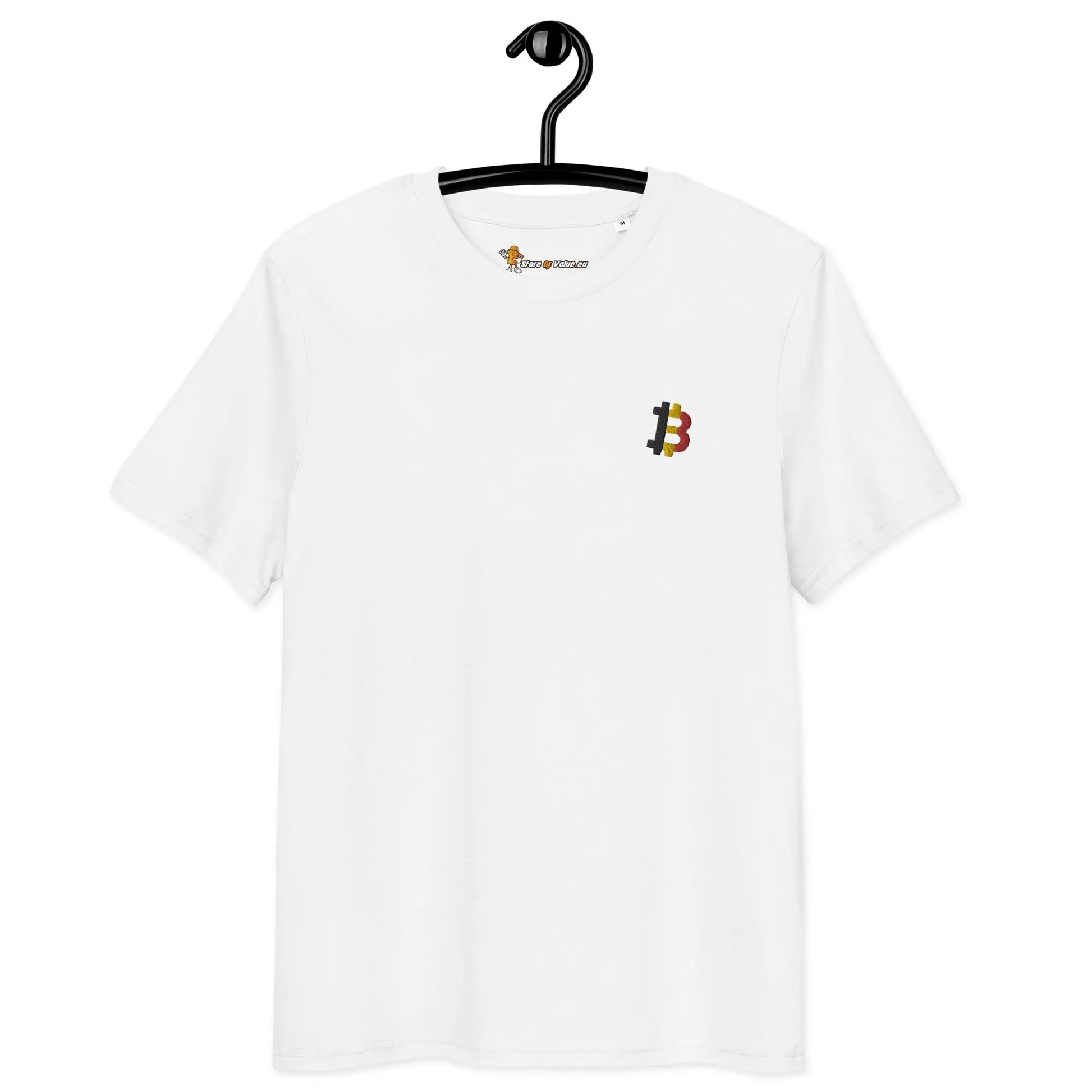 Bitcoin T-shirt - Belgian Bitcoin Flag - Premium Organic Cotton - Unisex Store of Value