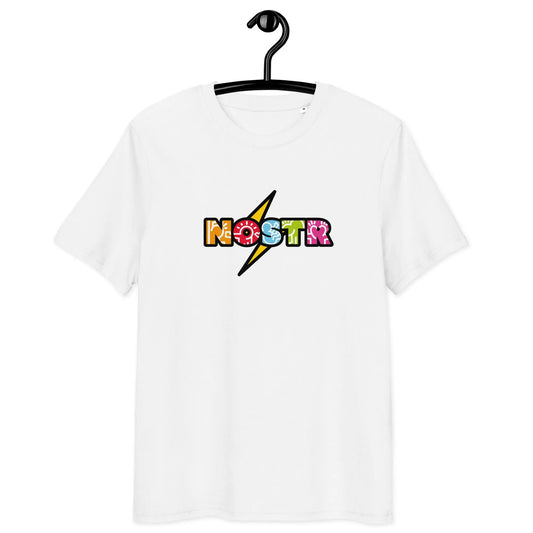 NOSTR T-shirt - BitPopArt - White Color - Premium Organic Cotton - Unisex Store of Value