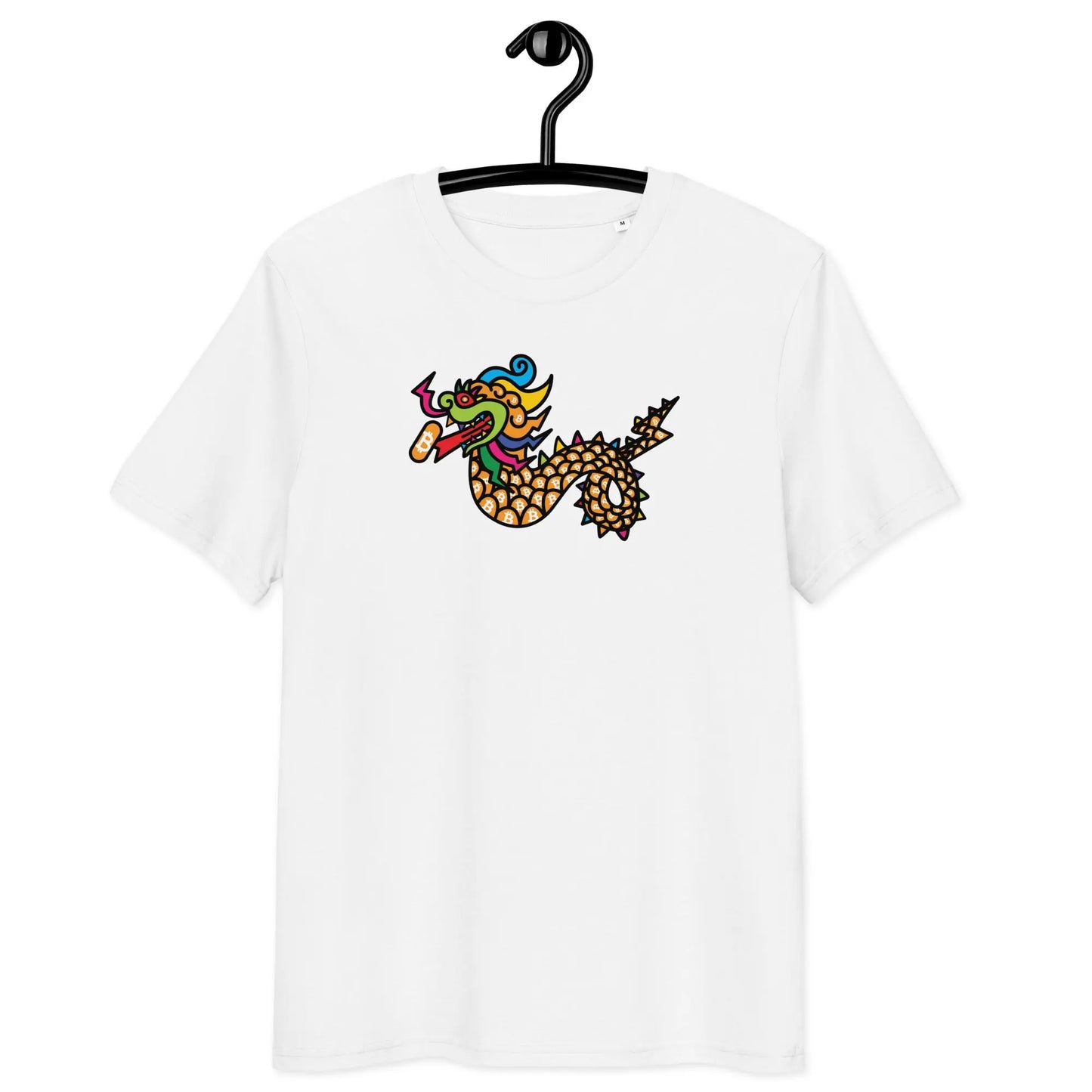 Bitcoin Dragon T-shirt - BitPopArt - Premium Organic Cotton - Unisex Store of Value