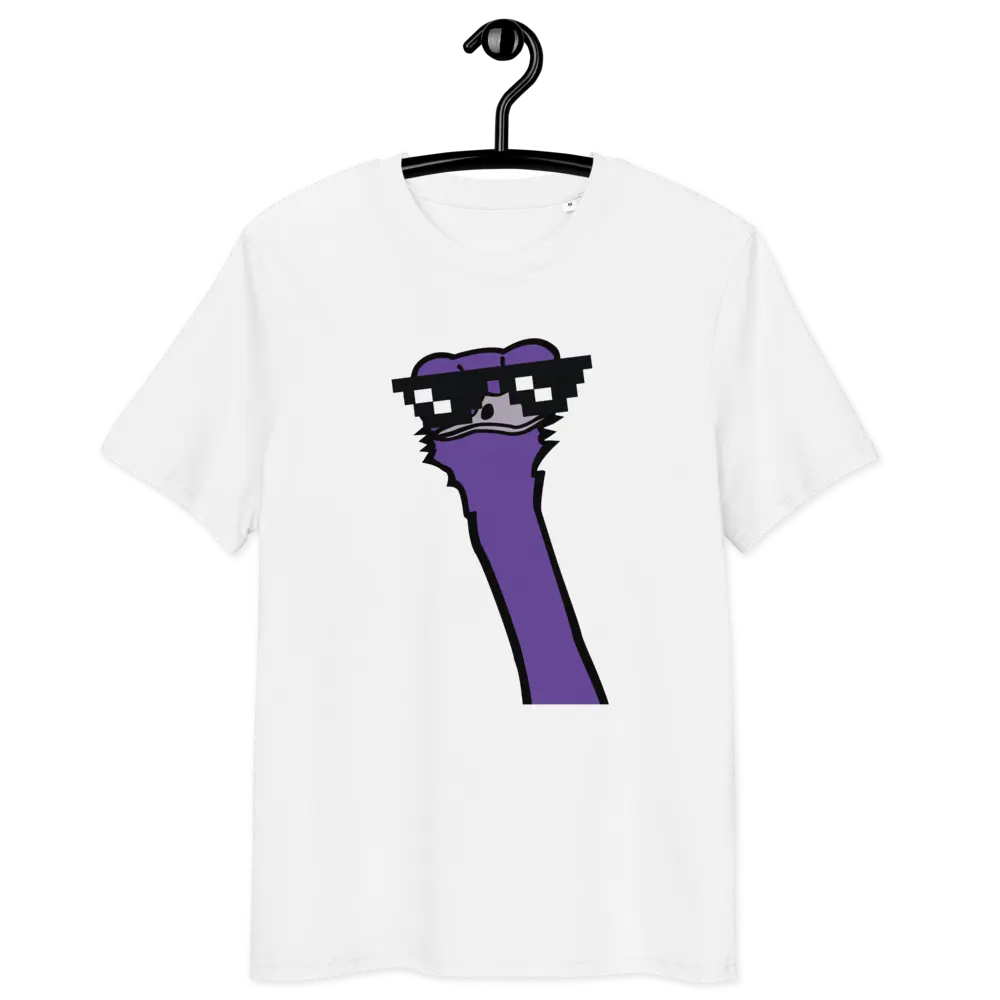 Cool Ostrich T-shirt - BitPopArt - Premium Organic Cotton - Unisex Store of Value