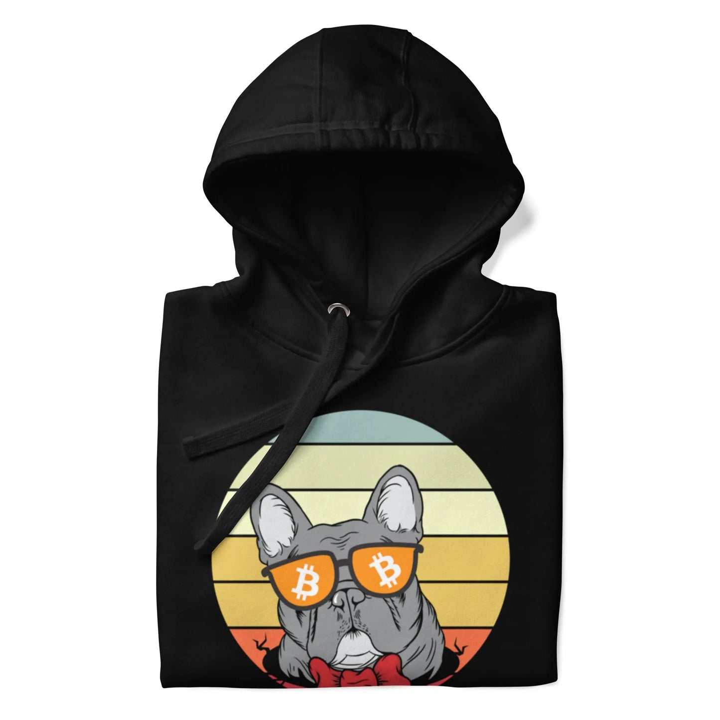 Vintage Dog Lovers - Premium Unisex Bitcoin Hoodie Black