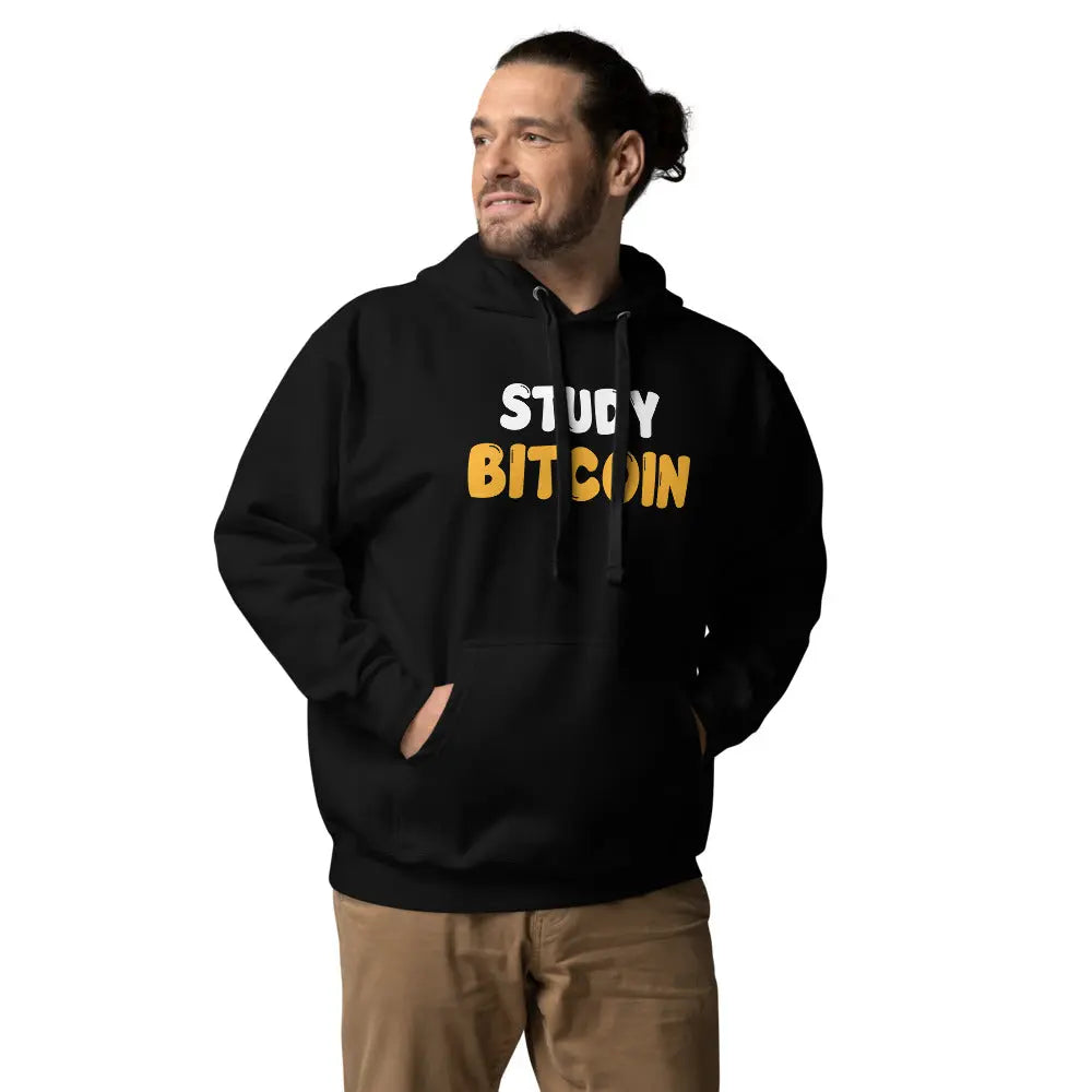 Study Bitcoin - Premium Unisex Organic Cotton Bitcoin Hoodie Store of Value