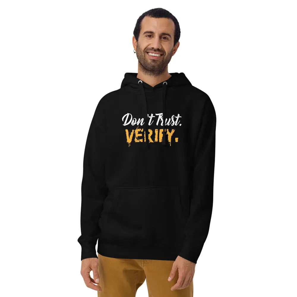 Don`t Trust Verify - Premium Unisex Organic Cotton Bitcoin T-shirt Store of Value