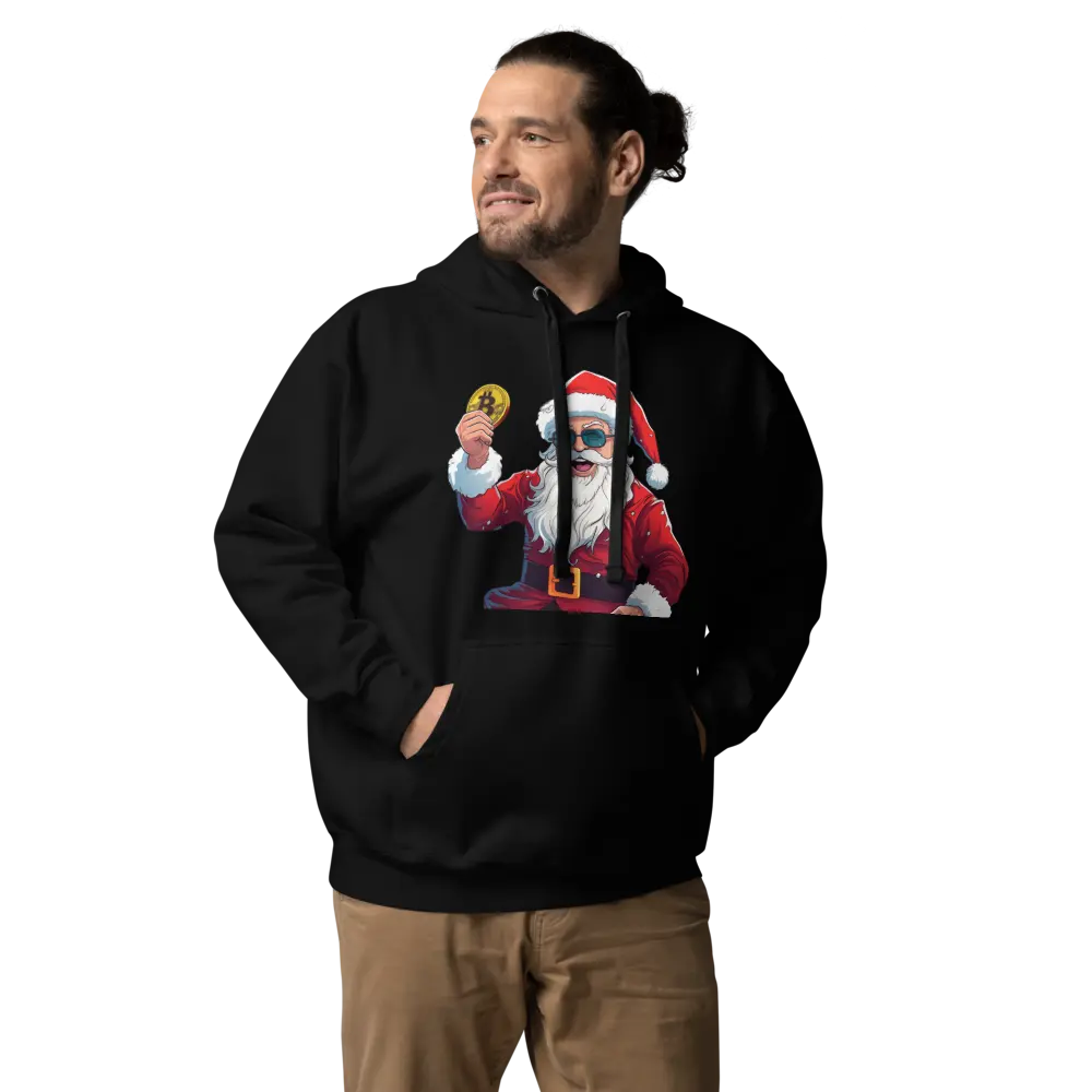 Happy Santa - Premium Unisex Bitcoin Hoodie Store of Value