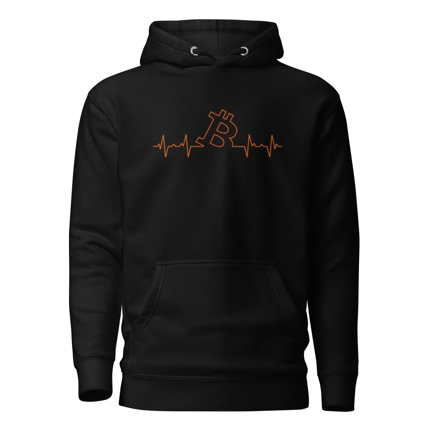 Bitcoin Hoodie - Heart Beat - Premium - Unisex Store of Value