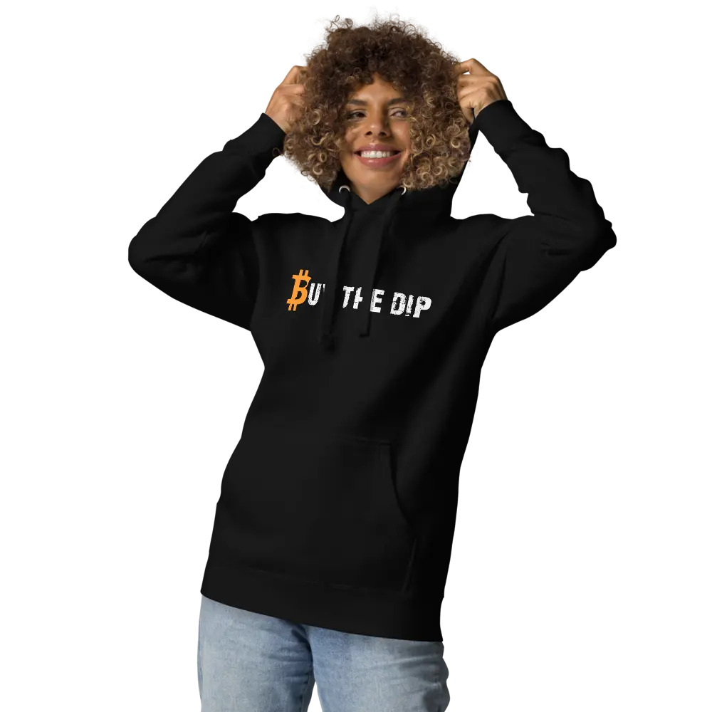 Bitcoin Hoodie - Buy The Dip - Premium - Unisex Store of Value