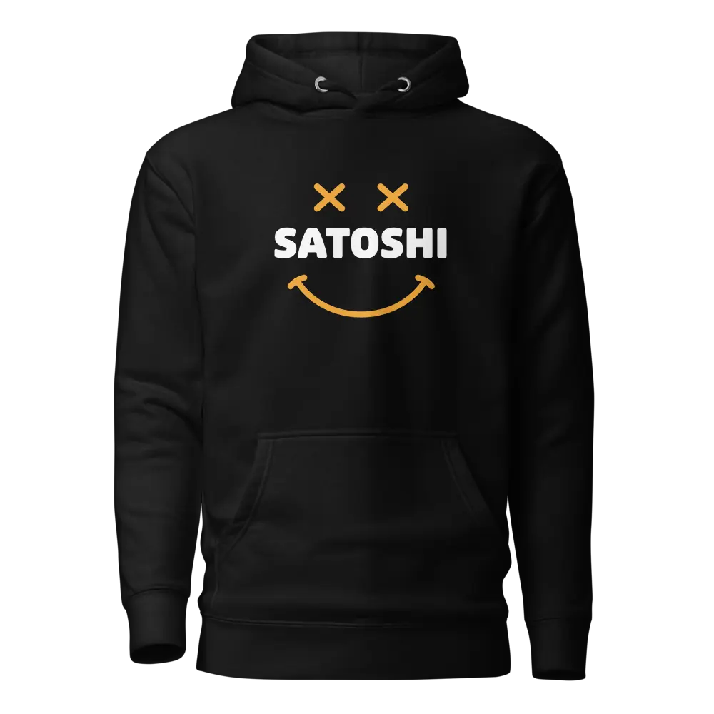 Satoshi Smiley - Bitcoin Hoodie - Premium - Unisex Store of Value