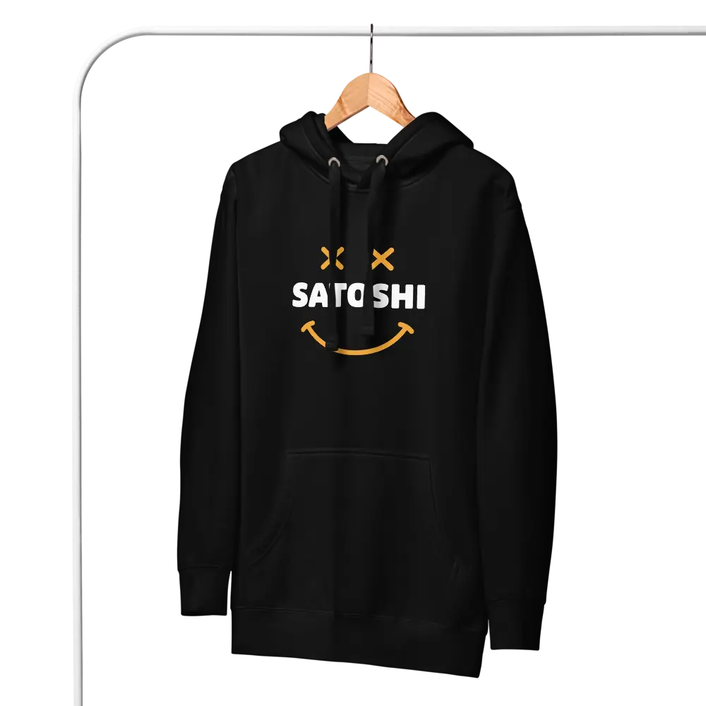 Satoshi Smiley - Bitcoin Hoodie - Premium - Unisex Store of Value