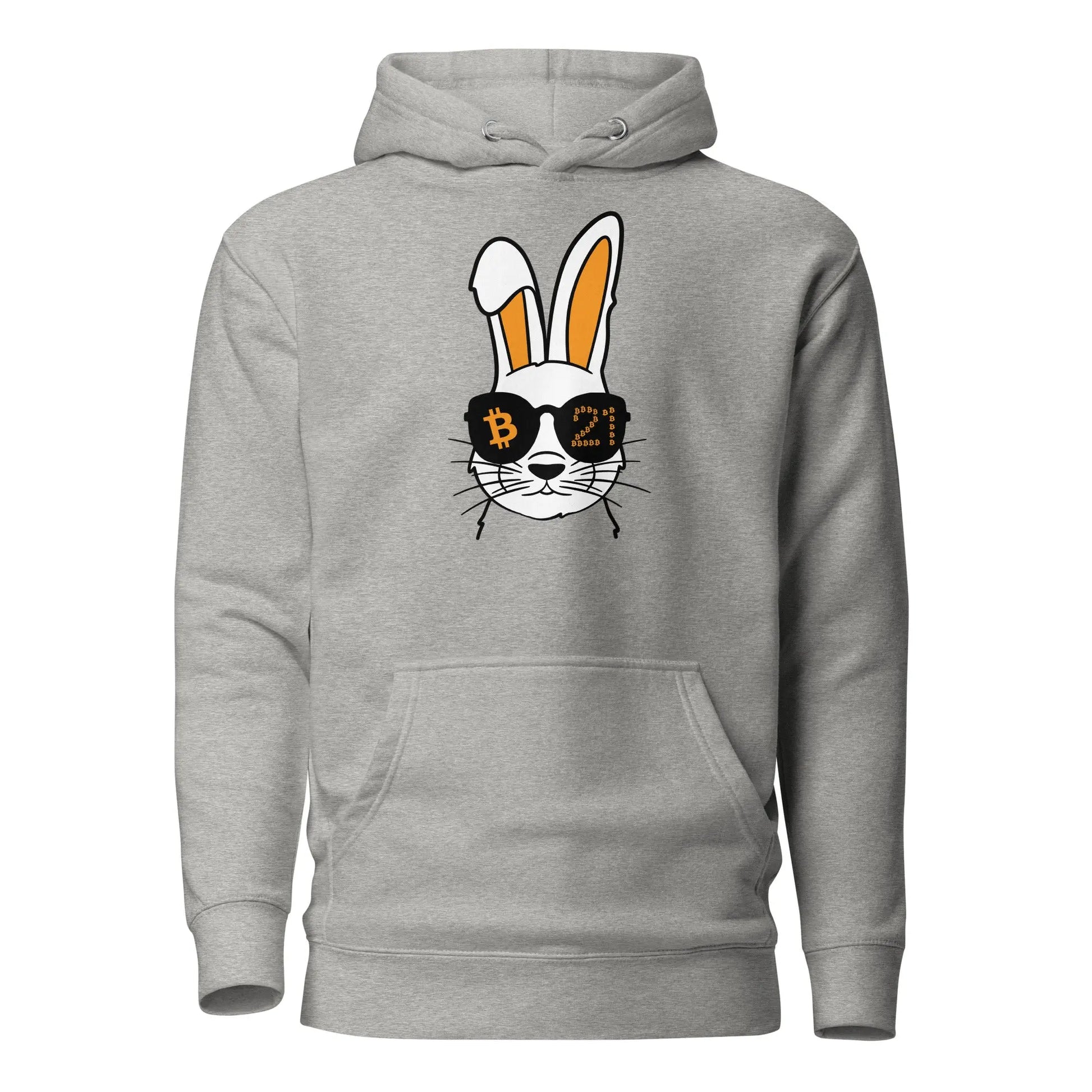 Rabbit 21 - Premium Unisex Bitcoin Hoodie Grey Color