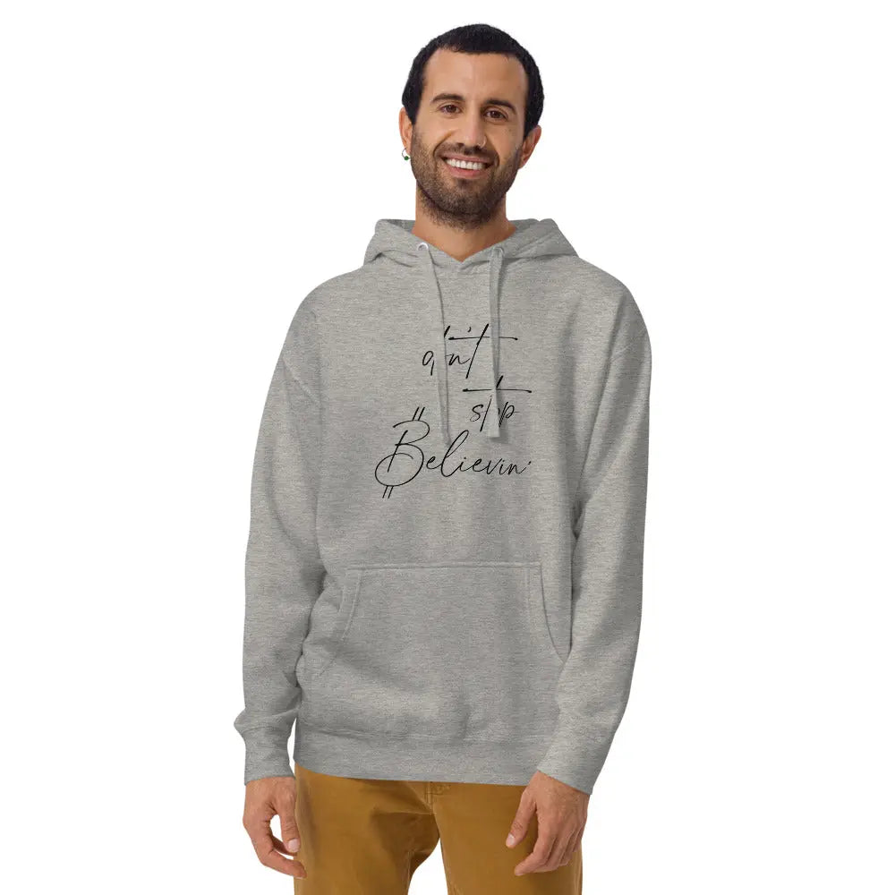 Dont Stop Believin' - Premium Unisex Bitcoin Hoodie