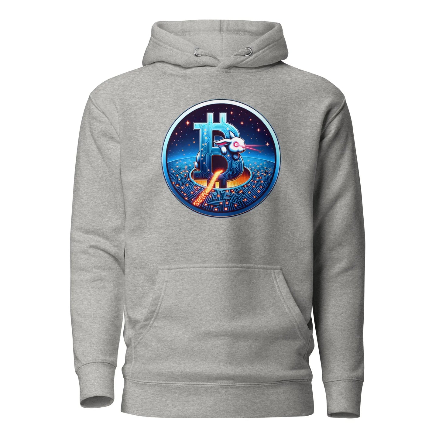 Laser Eyes Rabbit - Premium Unisex Bitcoin Hoodie Store of Value