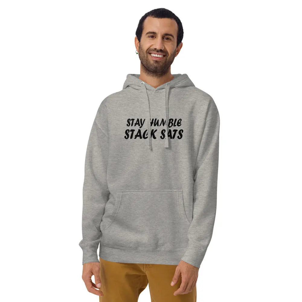 Stay Humble Stack Sats - Premium Unisex Bitcoin Hoodie Store of Value