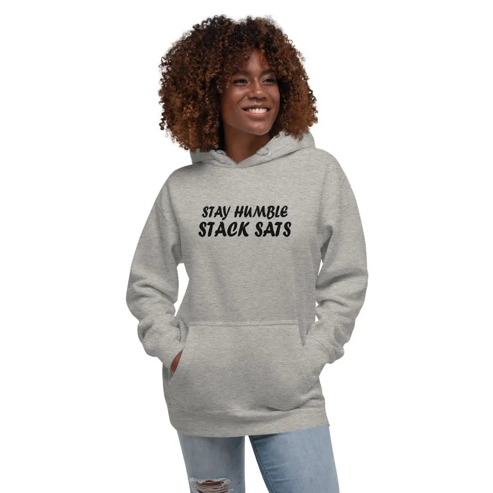 Stay Humble Stack Sats - Premium Unisex Bitcoin Hoodie Store of Value