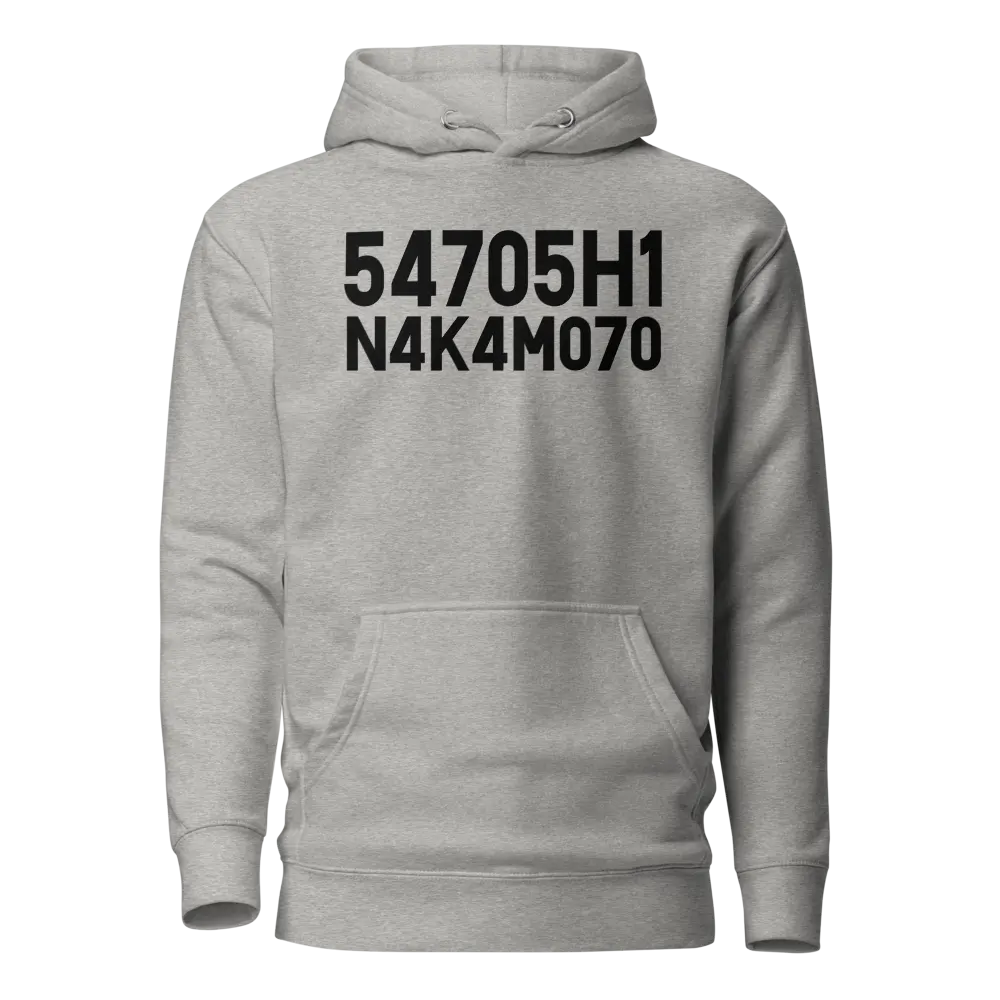 Bitcoin Hoodie - Satoshi Nakamoto - Premium - Unisex Store of Value