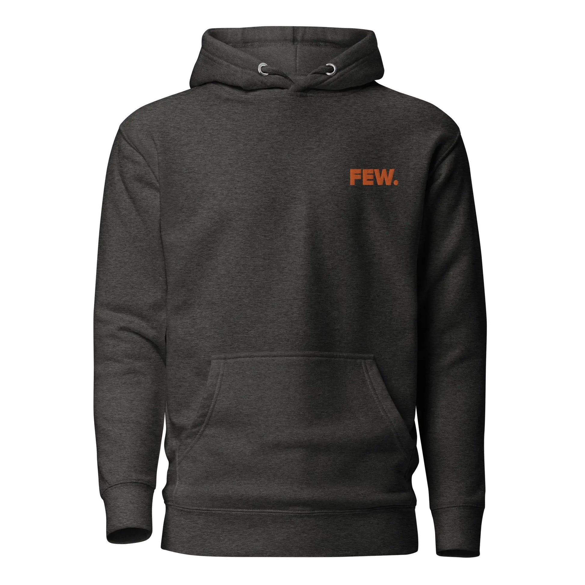 Bitcoin Hoodie - FEW - Orange Embroidered - Premium - Unisex Store of Value