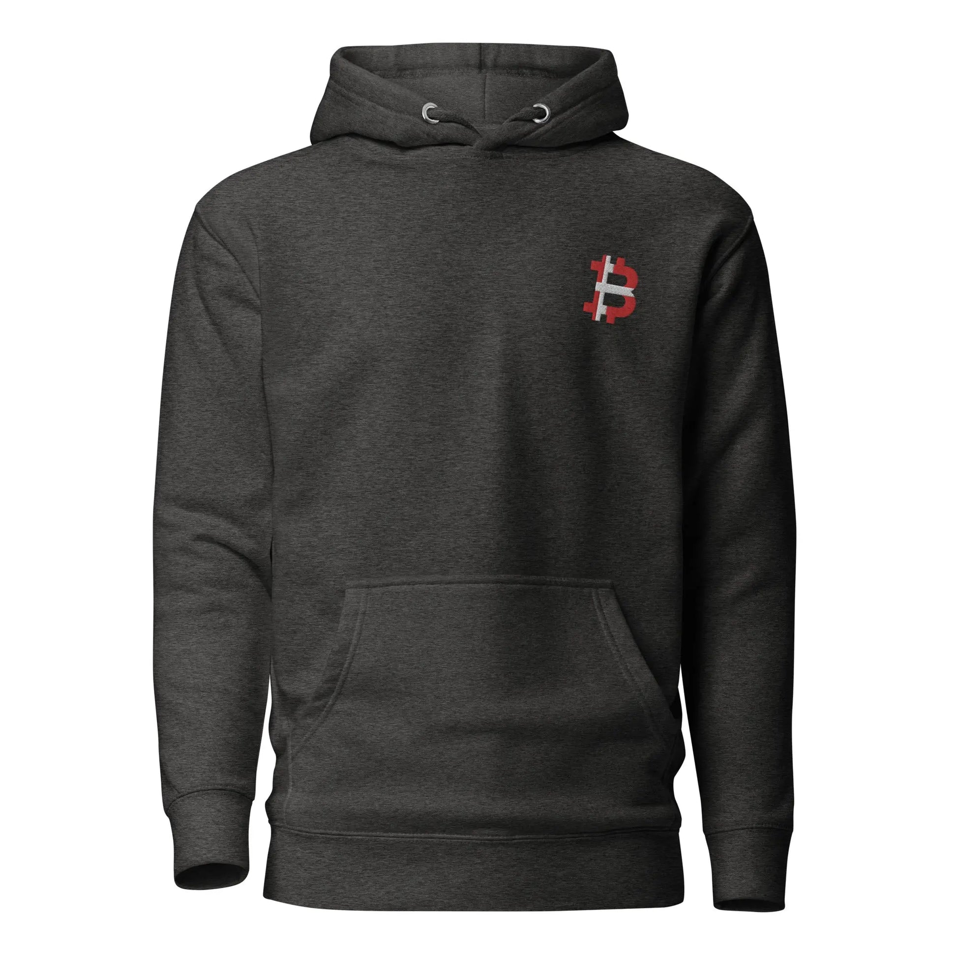 Bitcoin Hoodie - Danish Bitcoin Flag - Embroidery - Unisex Store of Value