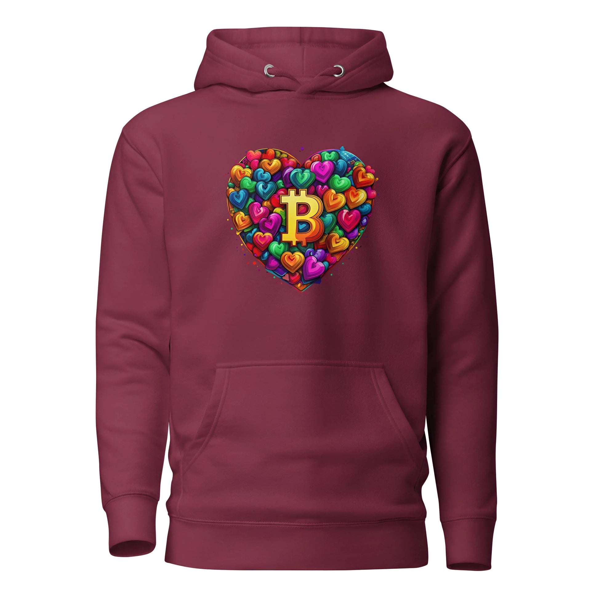 Bitcoin is Love Premium Unisex Bitcoin Hoodie - Store of Value