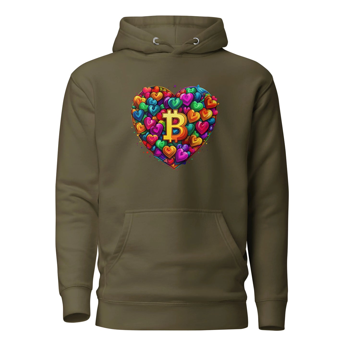 Bitcoin is Love Premium Unisex Bitcoin Hoodie - Store of Value