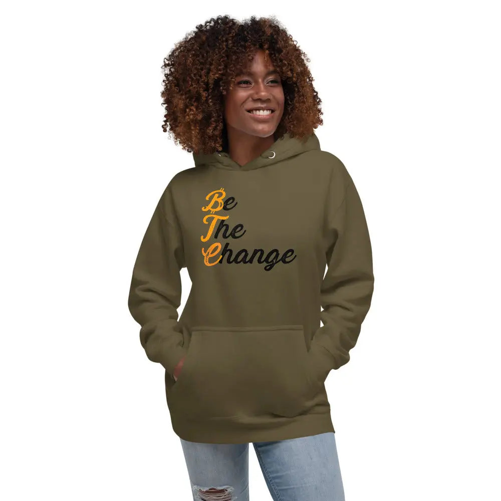 Be The Change - Premium Unisex Bitcoin Hoodie Store of Value