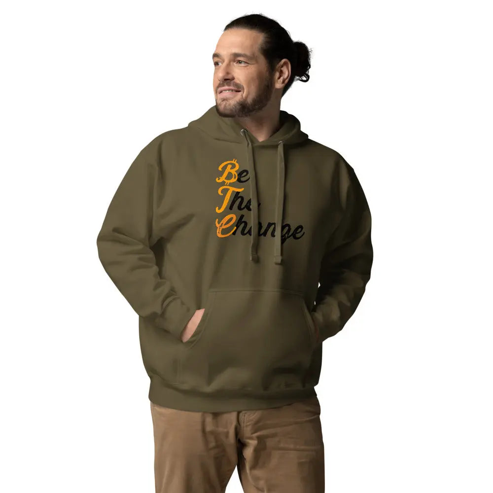 Be The Change - Premium Unisex Bitcoin Hoodie Store of Value