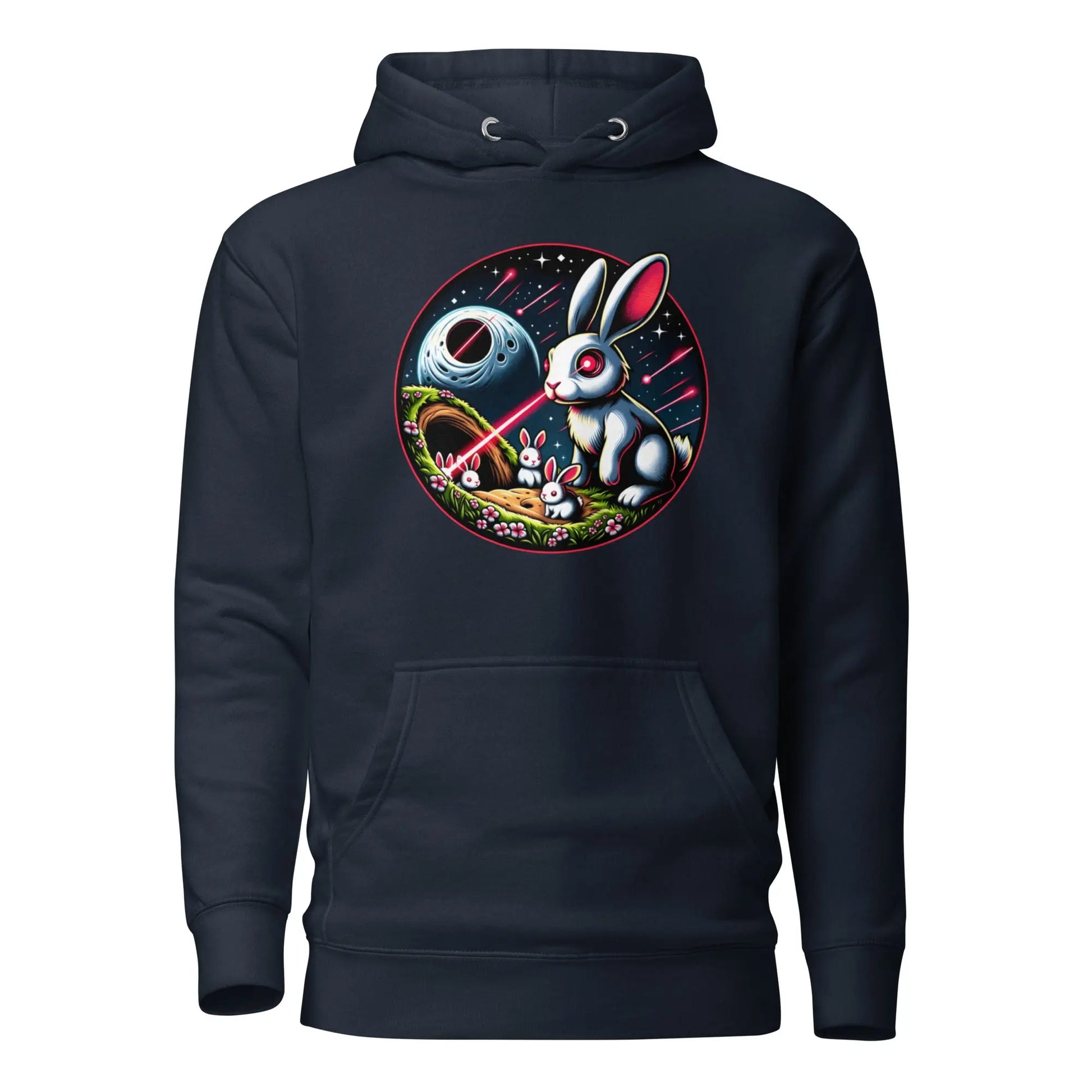 Laser Eyes Rabbit Family - Premium Unisex Bitcoin Hoodie Store of Value