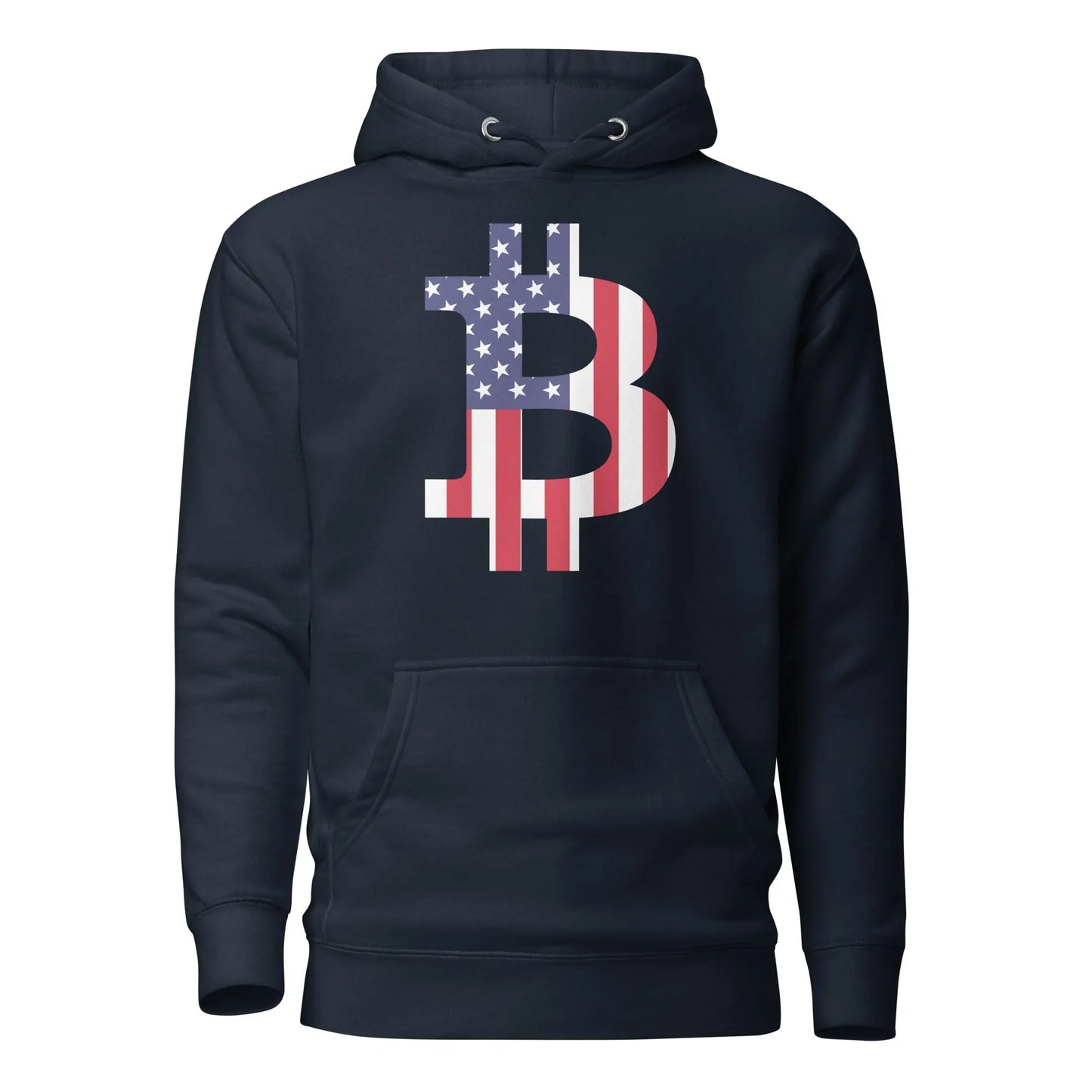 American Bitcoin Flag - Premium Unisex Bitcoin Hoodie Store of Value