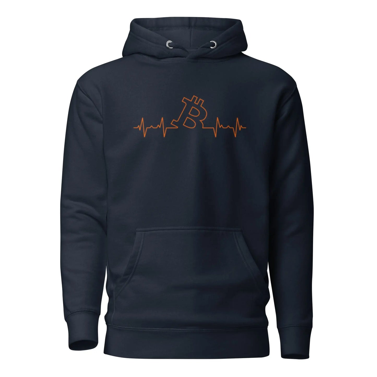 Bitcoin Hoodie - Heart Beat - Premium - Unisex Store of Value