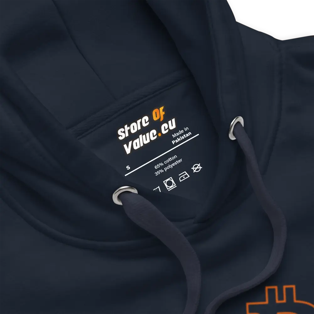 Bitcoin Hoodie - Heart Beat - Premium - Unisex Store of Value