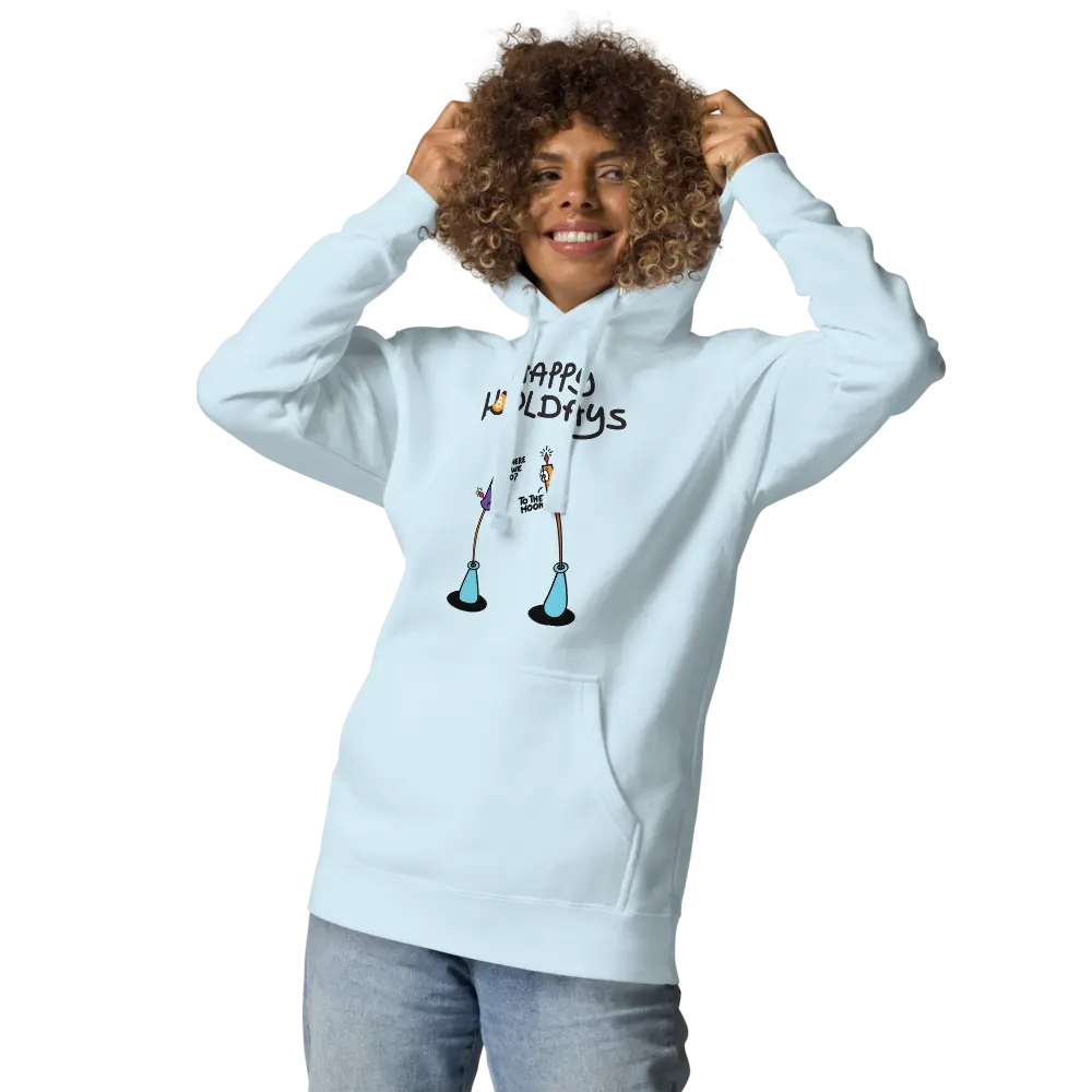 Happy Hodldays Hoodie - By BitPopArt - Premium - Unisex Store of Value