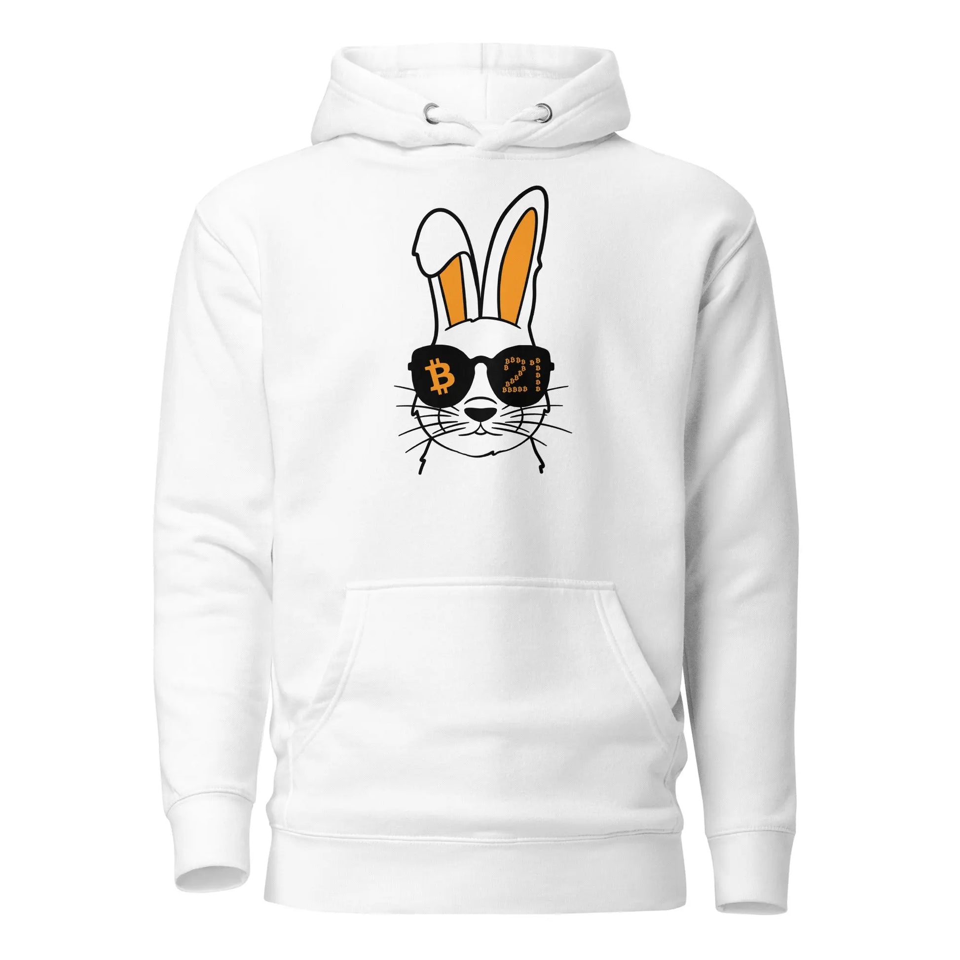 Rabbit 21 - Premium Unisex Bitcoin Hoodie White Color